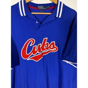 Polo Ralph Lauren Chicago Cubs MLB Polo Shirt Mens XXL Blue Classic Fit Patch